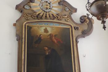 Hlavní oltář s obrazem sv. Jana Nepomuckého (© Johannes Cladis, 06/2014)