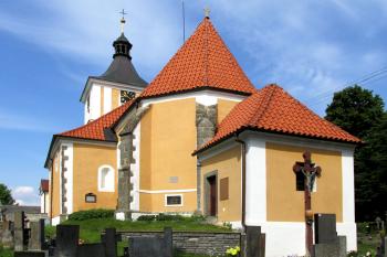 Kostel Narození Panny Marie v Kostelci nad Vltavou (© Pavel Vítek 06/2014)