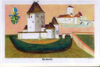 rekonstrukce hradu podle F. Kašičky (© jan heřman, 02/2012)