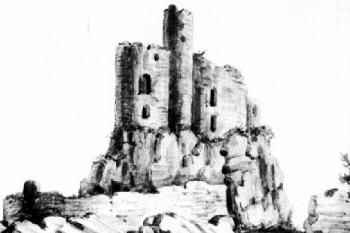pohled od západu v pol. 19. století ( © K. Stronczynski)
