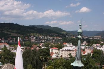 Severovýchodní věžice z vyhlídkového ochozu věže ( © Ivan Grisa 07/2011)