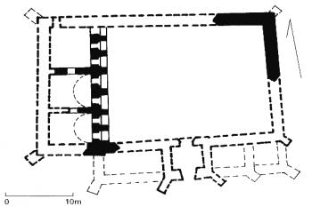  ( © A. Miłobędzki, 1959 (in L. Kajzer, S. Kołodziejski, J. Salm: Lexikon zamków v Polsce, nakl. Arkady, Warszawa 2003))