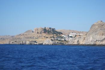 Hrad Lindos na řeckém ostrově Rhodos ( © Pavel Vítek 08/2018)