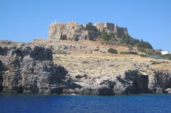 Hrad Lindos na řeckém ostrově Rhodos ( © Pavel Vítek 08/2018)