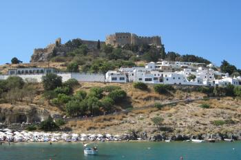 Hrad Lindos na řeckém ostrově Rhodos ( © Pavel Vítek 08/2018)