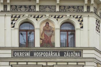 Bývalá Okresní hospodářská záložna ve Slaném ( © Pavel Vítek 03/2015)
