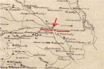 Znázornění sídla na mapě Politický okres Prostějovský 1927 ( © ?)
