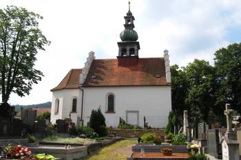 Jižní pohled na kostel od kláštera (© Pavel  Vlach, 06/2015)