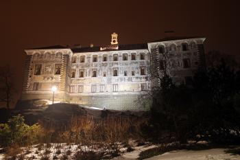 Nelahozeves - zima, noční (© Jan Pospisil, 02/2013)