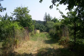 05 - Cesta na západě lemující hradiště a chaty (© Ivo Rozehnal 08/2015)