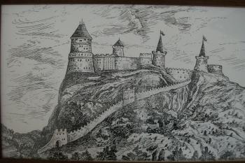 Hrad na staré kresbě. (zdroj: turistika.cz)