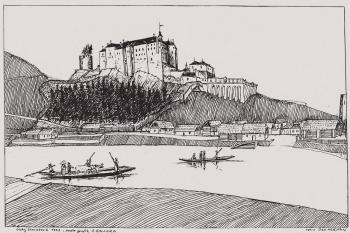 Český Šternberk v roce 1797 (© jan heřman, 09/2013)