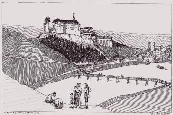 Český Šternberk v roce 1803 (© jan heřman, 09/2013)