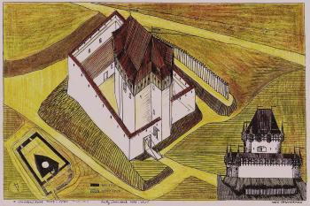jižní předsunutá bašta- I, stavební fáze 1479-1500 (© jan heřman, 09/2013)