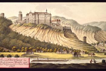 Hrad na vedutě I.A.Venuta z r. 1817 (© I.A.)