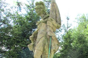 Socha sv. Floriána v Dubé ( © Pavel Vítek 07/2015)