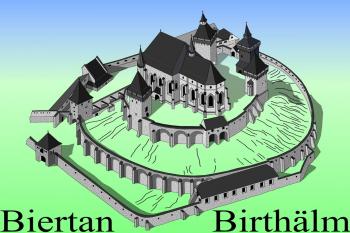 rekonstrukce (© zdroj: https://ro.wikipedia.org/wiki/Biserica_fortificată_din_Biertan)