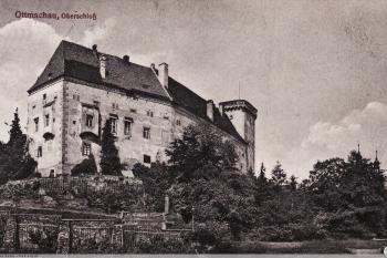 hrad na dobové pohlednici (© https://polska-org.pl/5051839,foto.html)