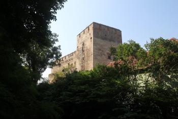 Pohled na hrad od náhonu. (© Luděk Vláčil 06/2016)