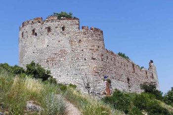 Pohled na vlastní jádro hradu od jihu (© Jan P. Štěpánek 07/2006)