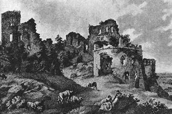 vstupní partie na litografii z poč. 19. století ( © Z. Vogel, 1807)