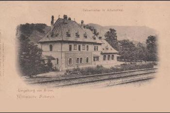 Skalní sklep  na pohlednici kolem r.1898. ( © zdroj: http://www.skalnisklep.cz)