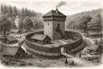 Hypotetická podoba tvrze (© vytvořeno /chatgpt/)