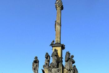 Morový sloup na moravskotřebovském náměstí ( © Pavel Vítek 05/2016)