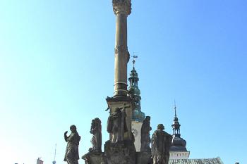 Morový sloup na moravskotřebovském náměstí ( © Pavel Vítek 05/2016)