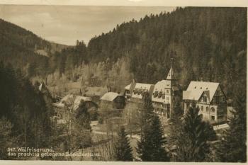 Sanatorium na staré pohlednici v l. 1930-1942 ( © zdroj:http://dolny-slask.org.pl)