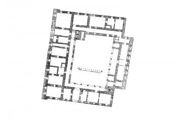 Půdorys (© Vlček P., Ilustrovaná encyklopedie Českých zámků, Libri, 2001, str. 310)