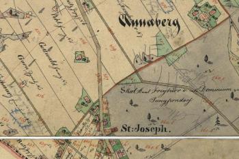 Annaberg - Císařský povinný otisk map stabilního katastru Moravy a Slezska z r. 1836 (© zdroj: http://archivnimapy.cuzk.cz)