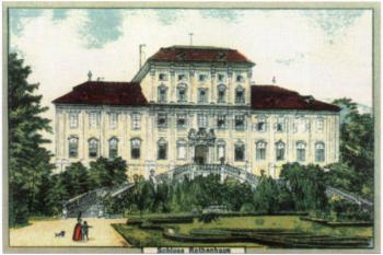 vstupní průčelí na historické pohlednici ( © anon.)