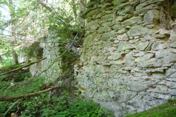 zříceniny loveckého zámku Walddorf (© Vlastislav Mareček, 06/2016)