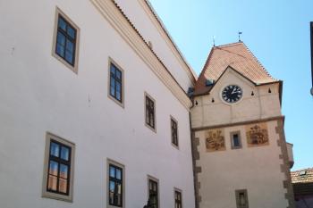 Jindřichův Hradec-bývalý jezuitský seminář s gymnasiem a kaplí sv. Víta (© Vlastislav Mareček, 08/2016)