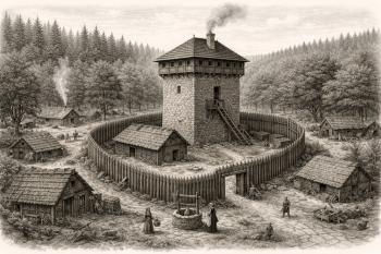 Hypotetická podoba tvrze (© vytvořeno/chatgpt/)