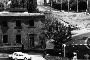 Detail zničené tovární vily - 1970 (© SOkA Frýdek - Místek)