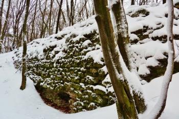 Severní zeď paláce (donjonu). (© Pavel Semple, 01/2017)