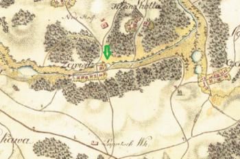 I. vojenské mapování, z let 1764–1768 (zdroj: publikace- Žeravice 1160–2010, Statutární město Přerov, 2010, Autoři Aleš Drechsler a Jiří Lapáček)