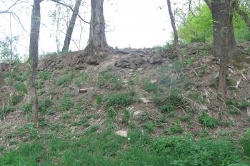 jižní strana předhradí hradiště (© Jaroslav Špiroch 05/2020)