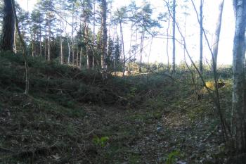 Příkop před východním valem. (© Prudký Martin, 04/2017)