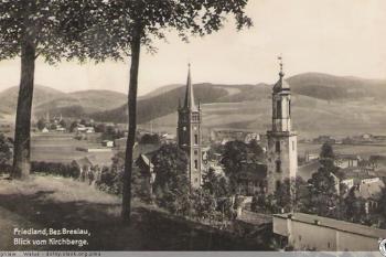 kostel sv. Michaela archanděla a dnes již zaniklý evangelický kostel (©zdroj:http://dolny-slask.org.pl)