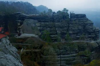 Pravčická brána - panorama ( © Radovan Smokoň 11/2006)