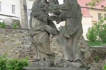 Sousoší Loučení Krista s Pannou Marií ( © Pavel Vítek 05/2017)