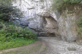 Propadání Sloupského potoka vedle Hřebenáče (© Ivo Rozehnal 09/2020)