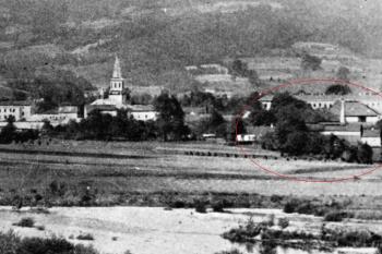 pohled na městečko Frýdlant od východu z Lubenských polí v roce 1903 ( © SOKA Frýdek-Místek)