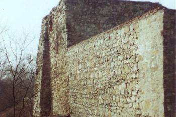 torzo dochovaného jádra před opravou ( © Jan P. Štěpánek 06/2005)