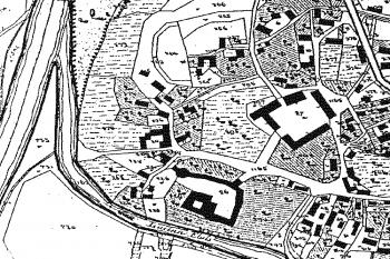 hrad na mapě stabilního katastru ( © Města a městečka (K. Kuča))