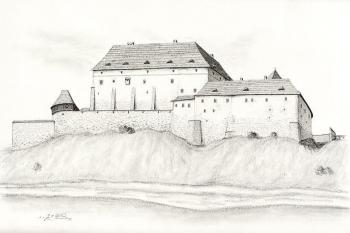 rekonstrukce Slezskoostravského hradu kolem r. 1600 ( © Jan P. Štěpánek)