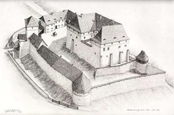 rekonstrukce Slezskoostravského hradu kolem r. 1600 ( © Jan P. Štěpánek)